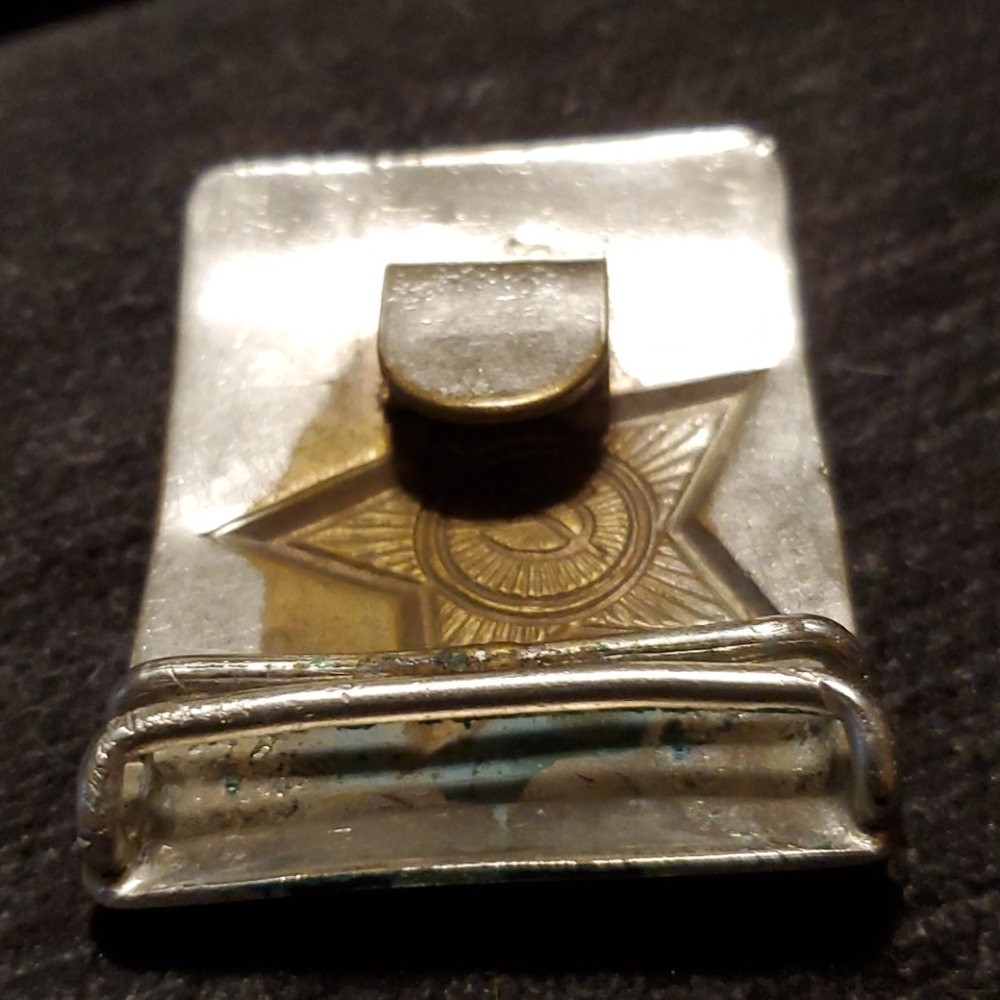 VINTAGE USSR Silver Buckle - Picture 4 of 4